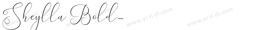 Sheylla Bold字体转换